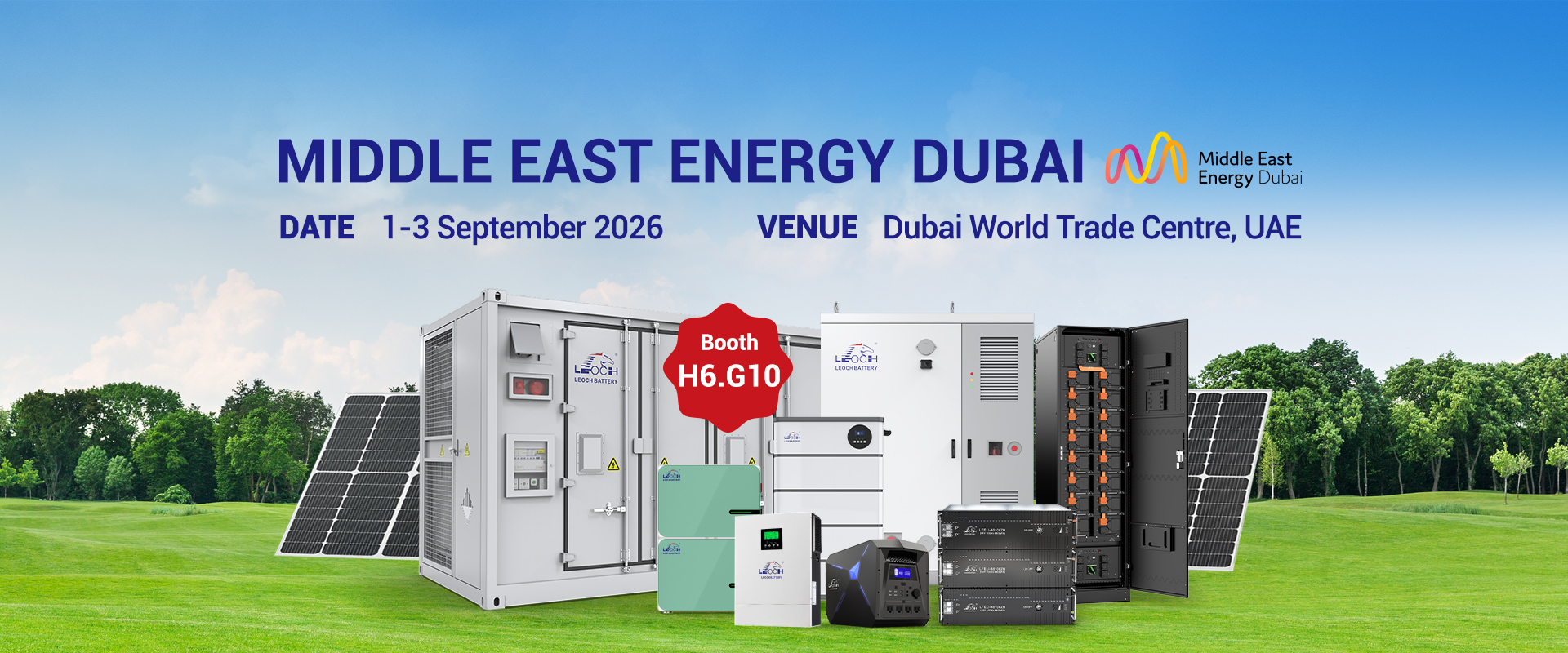 leoch battery at middle east energy dubai